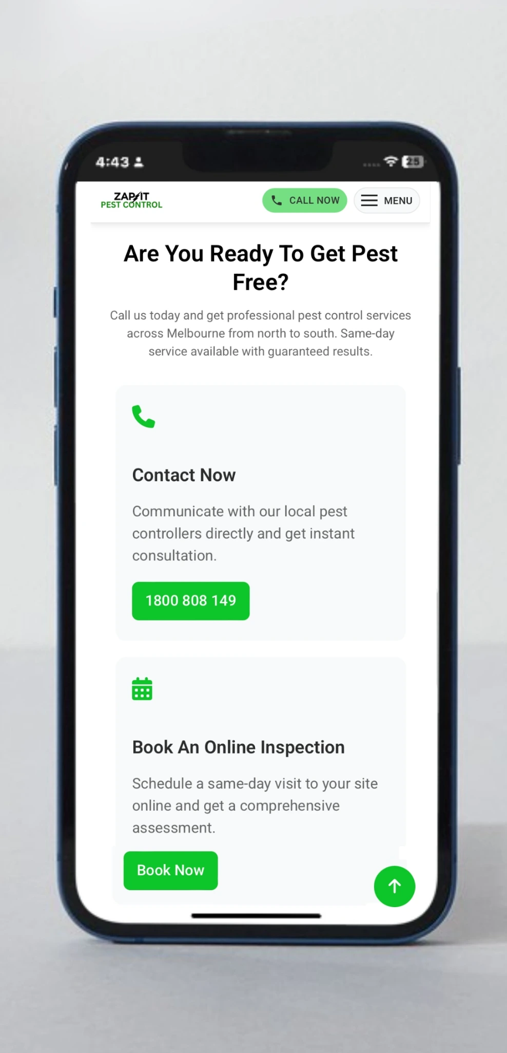 Zap It Pest Control website development